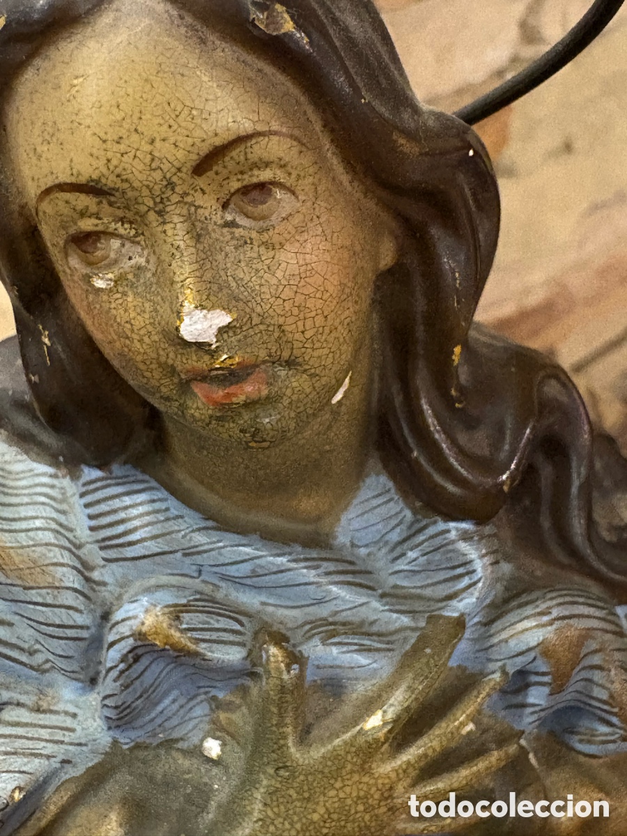 Antig&uuml;edades: (L043/2) Antiguo busto de la Inmaculada - Foto 7