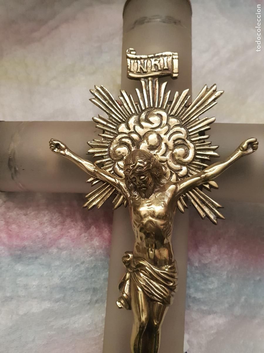 Antig&uuml;edades: CRUCIFIJO CON ILUMINACION - Foto 1
