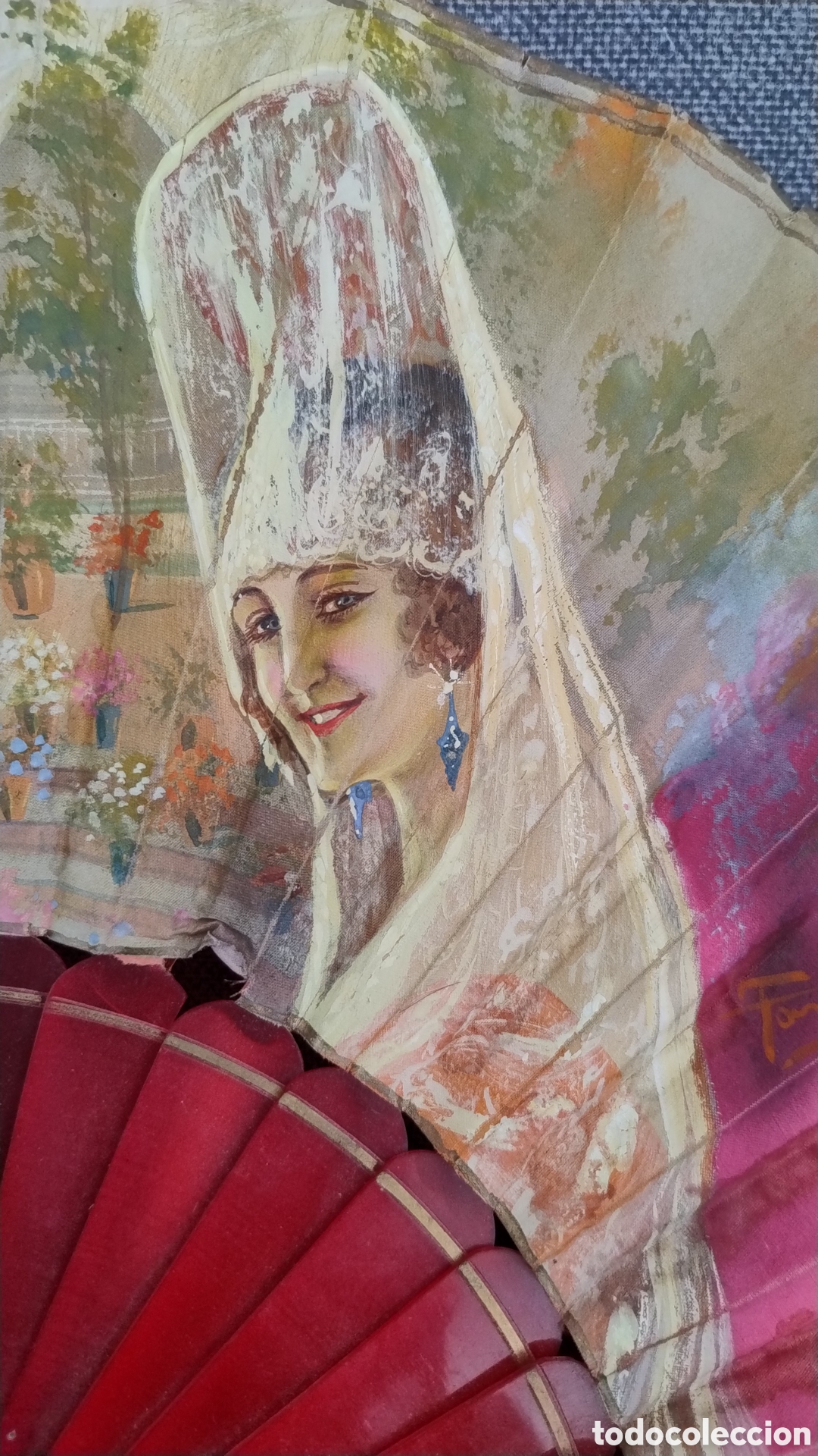 Antig&uuml;edades: Abanico principios del XX - Foto 2