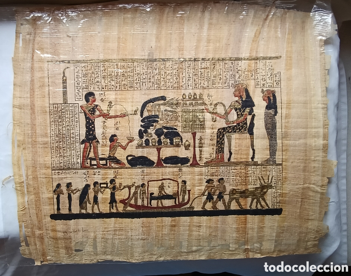 Antig&uuml;edades: 5 papiros egipcios (copias de originales) - Foto 7