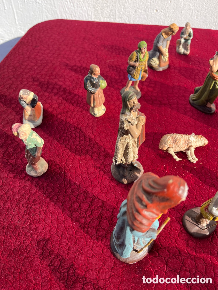 Antig&uuml;edades: Bel&eacute;n Antiguo Muchas Figuras - Foto 2