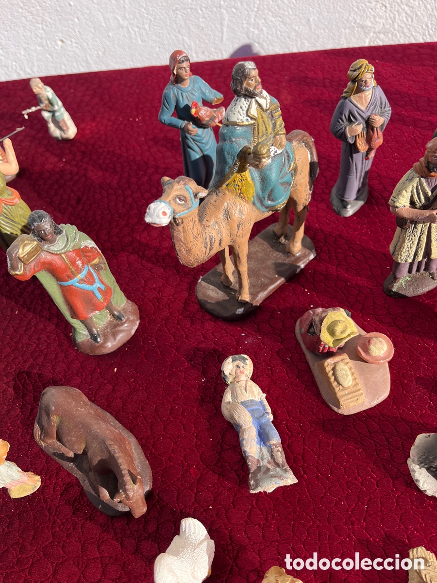 Antig&uuml;edades: Bel&eacute;n Antiguo Muchas Figuras - Foto 5