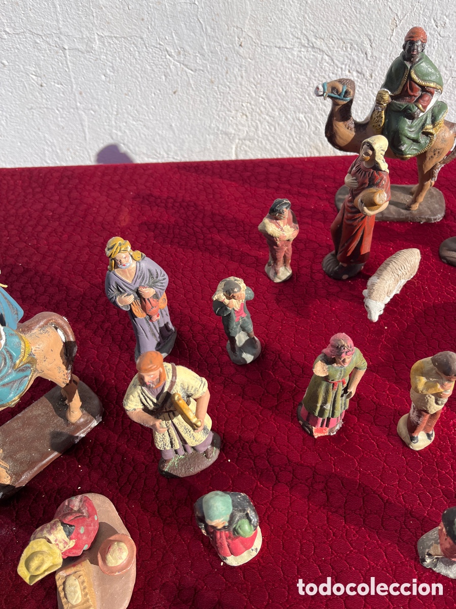 Antig&uuml;edades: Bel&eacute;n Antiguo Muchas Figuras - Foto 7
