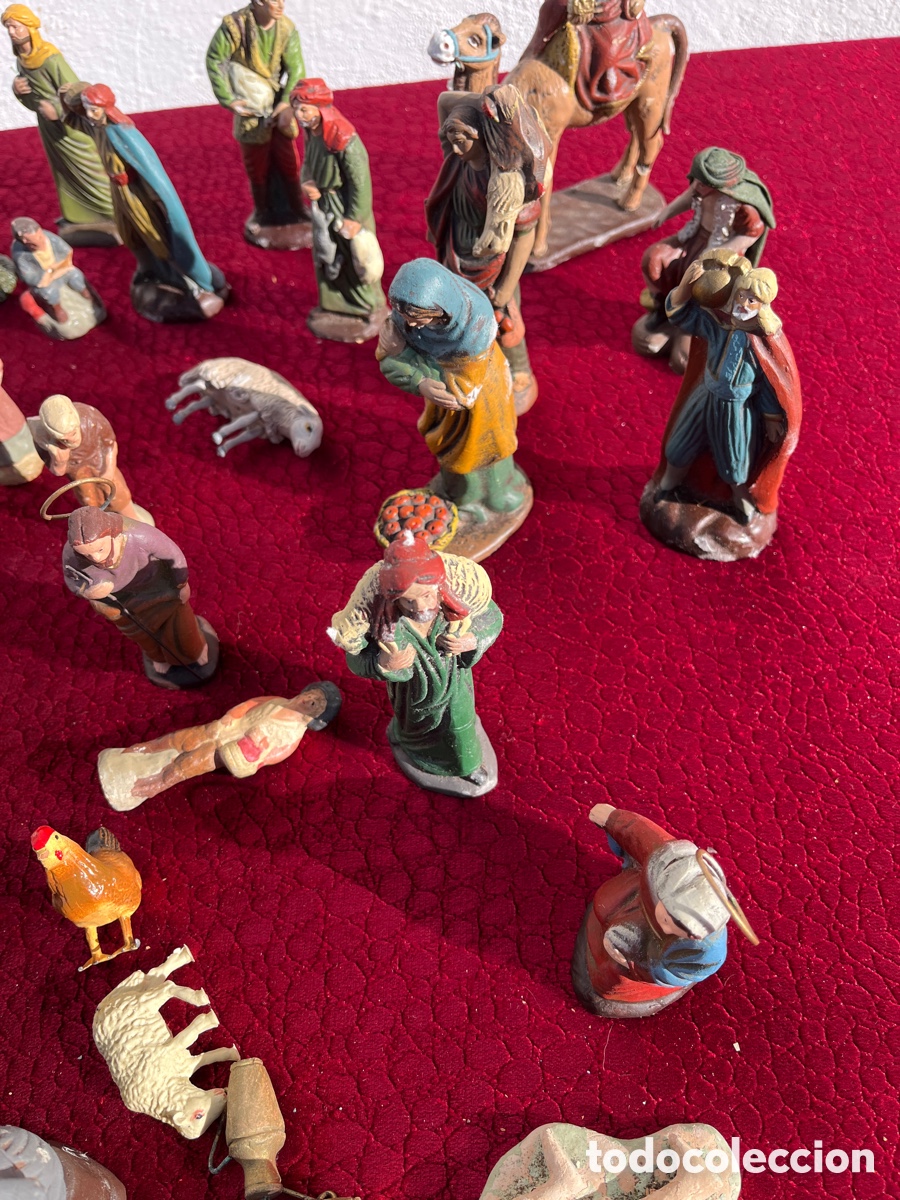 Antig&uuml;edades: Bel&eacute;n Antiguo Muchas Figuras - Foto 14