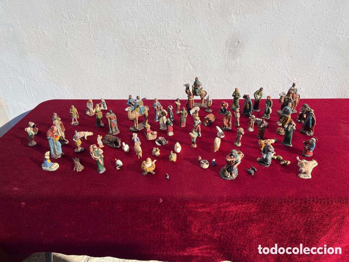 Antig&uuml;edades: Bel&eacute;n Antiguo Muchas Figuras - Foto 1