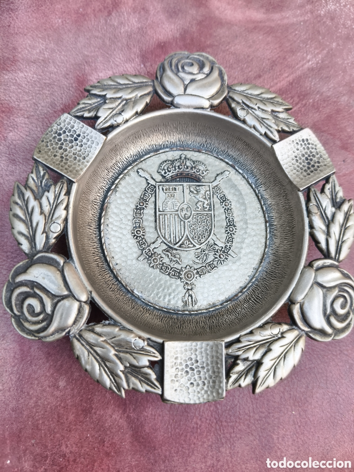 Antig&uuml;edades: Cenicero vintage con escudo Espa&ntilde;a