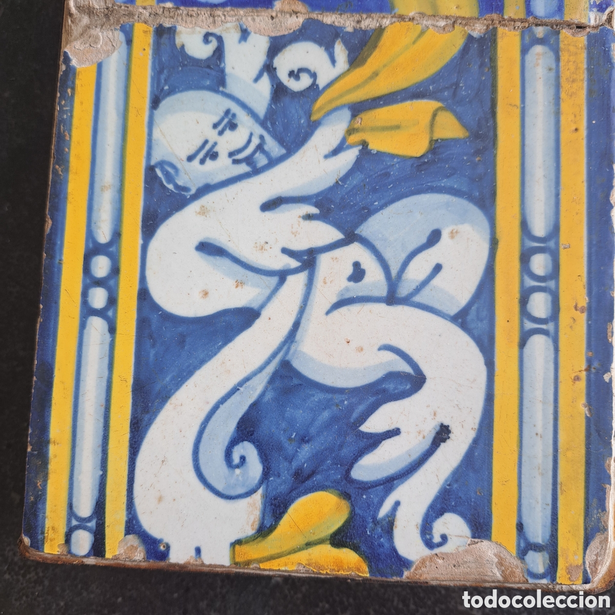 Antig&uuml;edades: Panel 6 azulejos Talavera - Foto 2