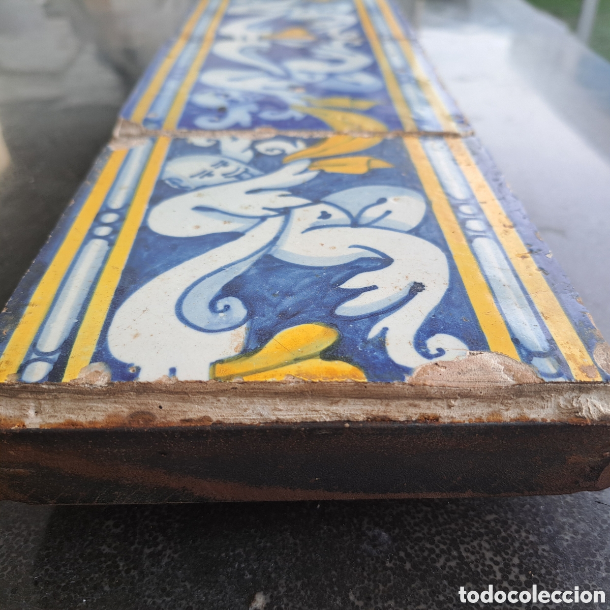 Antig&uuml;edades: Panel 6 azulejos Talavera - Foto 6