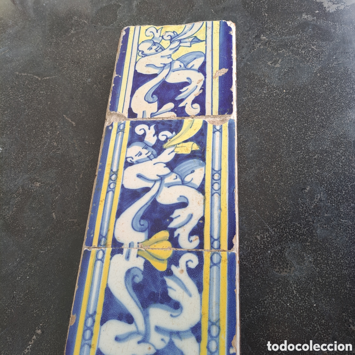 Antig&uuml;edades: Panel 6 azulejos Talavera - Foto 7