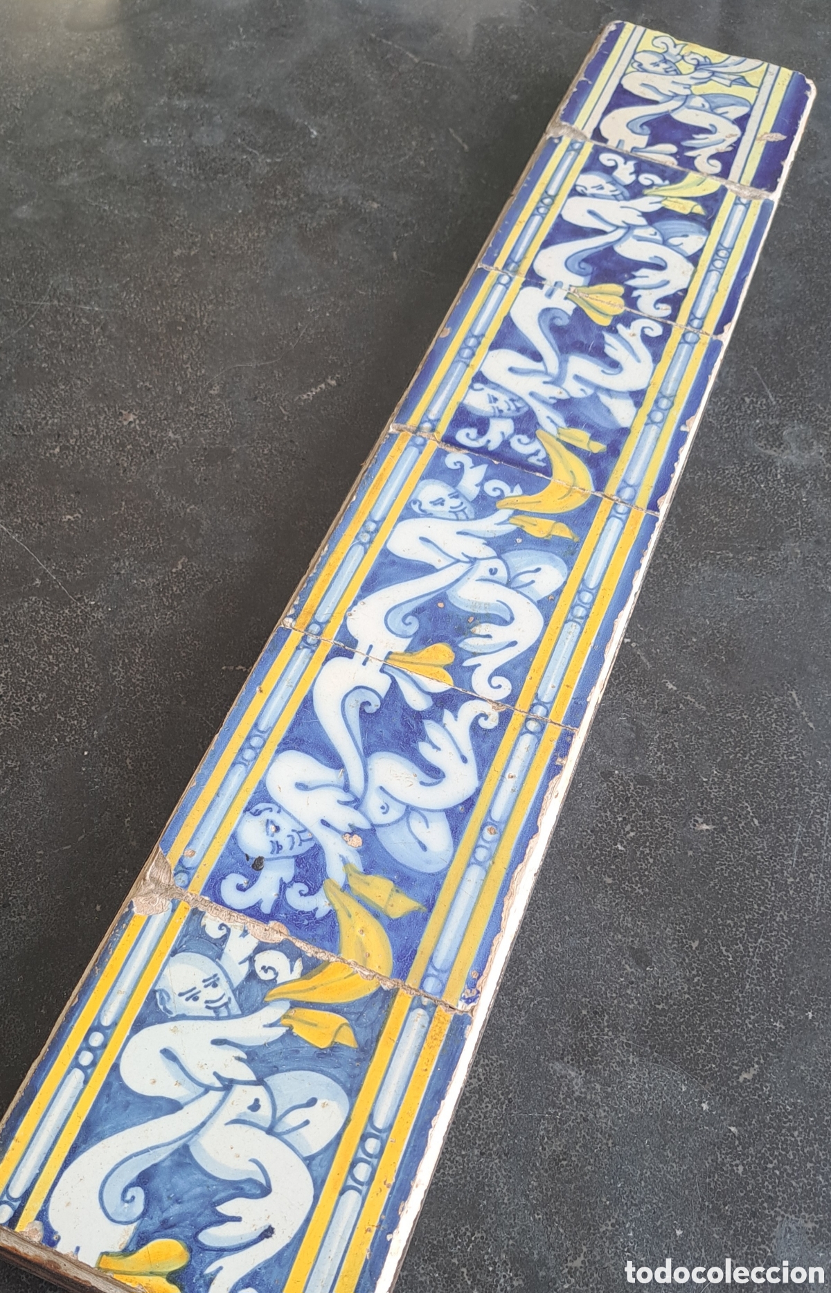 Antig&uuml;edades: Panel 6 azulejos Talavera - Foto 1