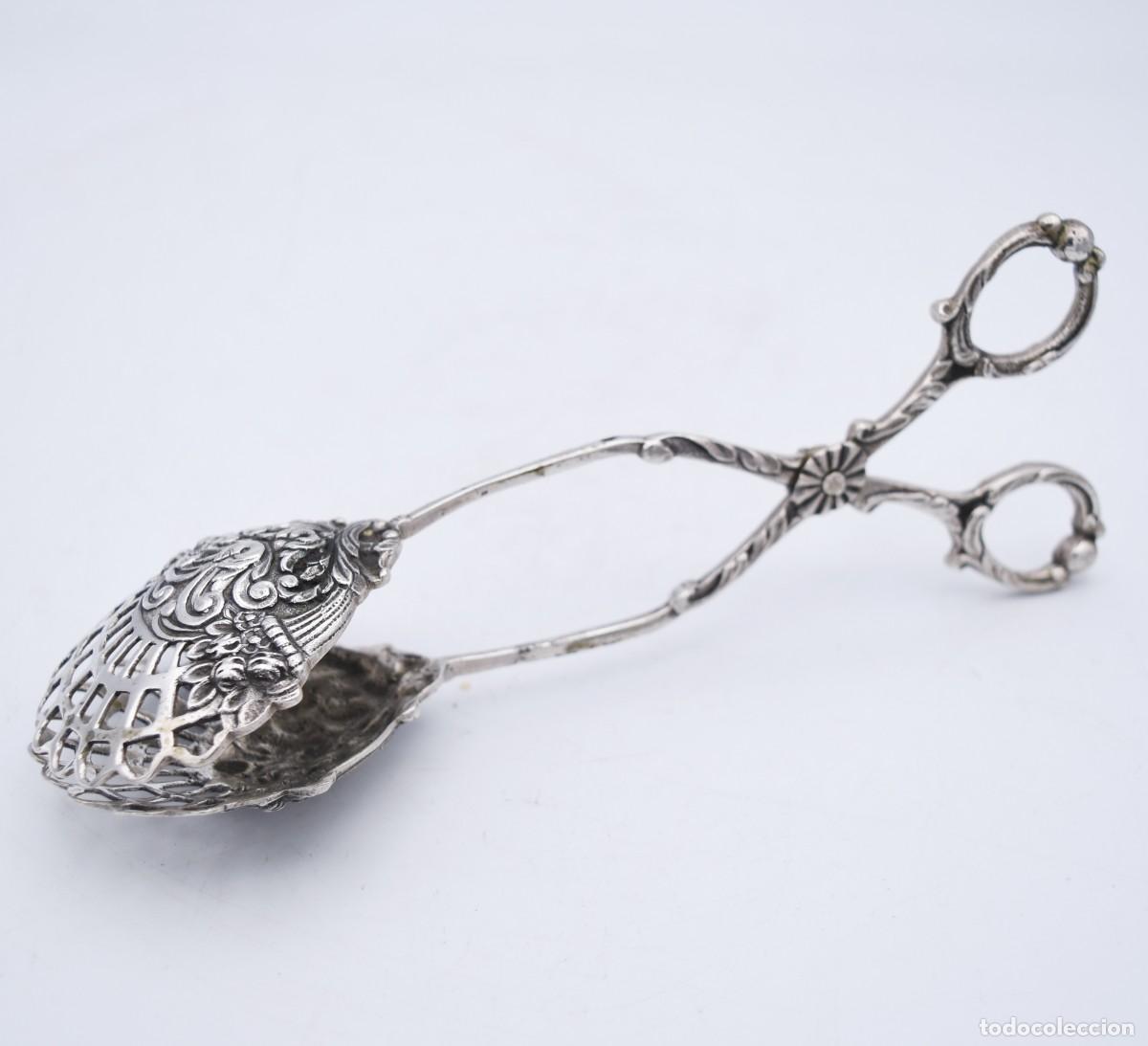 Antig&uuml;edades: Pinzas de servicio - Plata - Foto 10