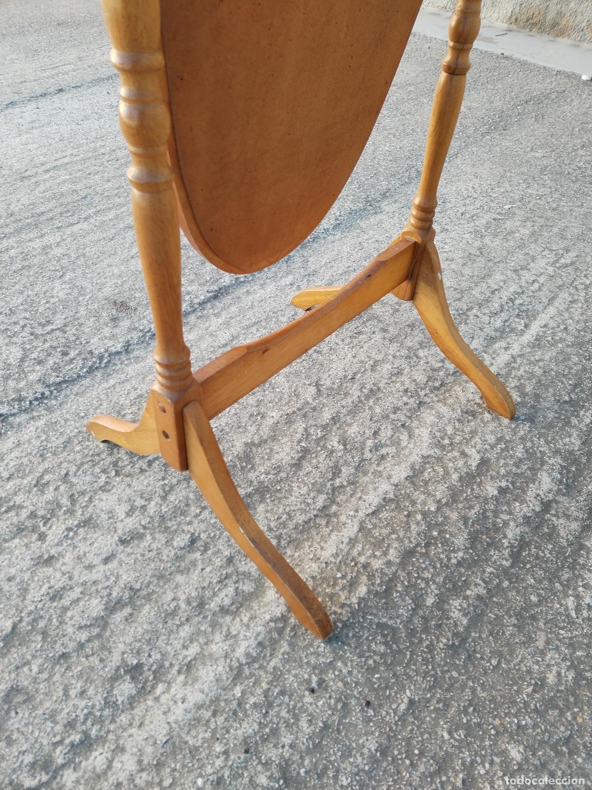 Antig&uuml;edades: espejo de pie en madera de pino - Foto 4