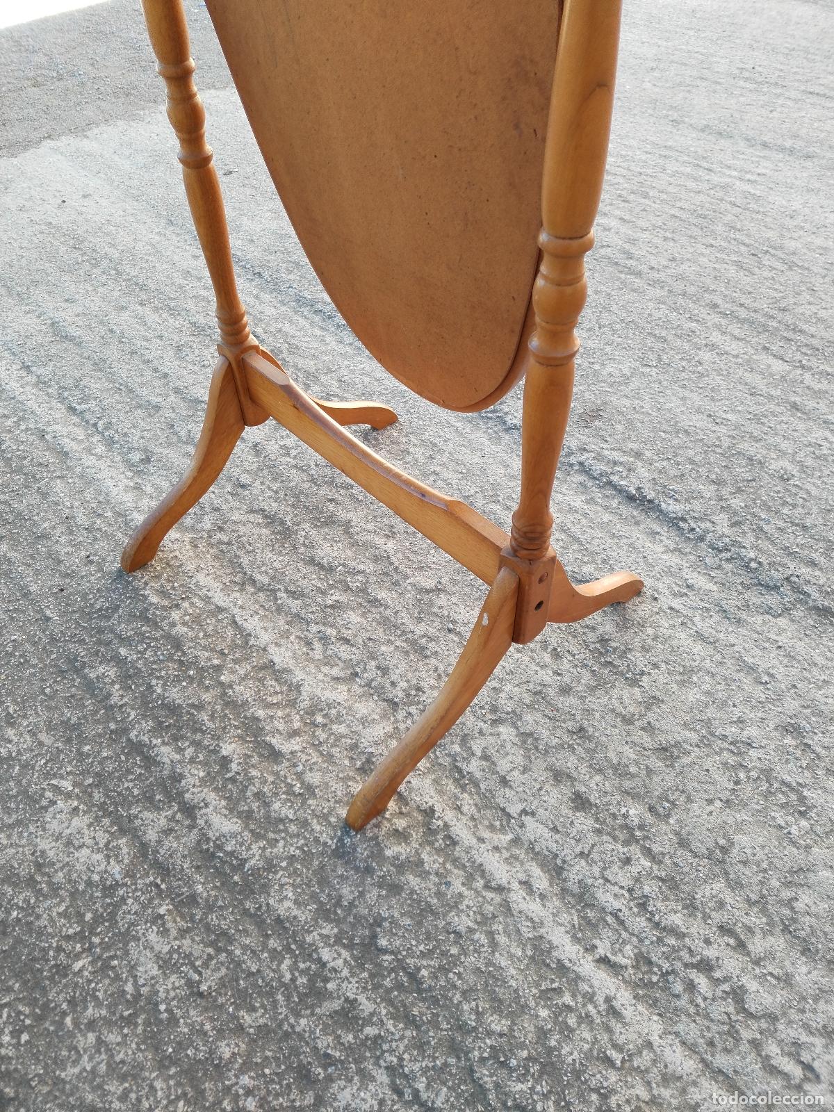 Antig&uuml;edades: espejo de pie en madera de pino - Foto 6