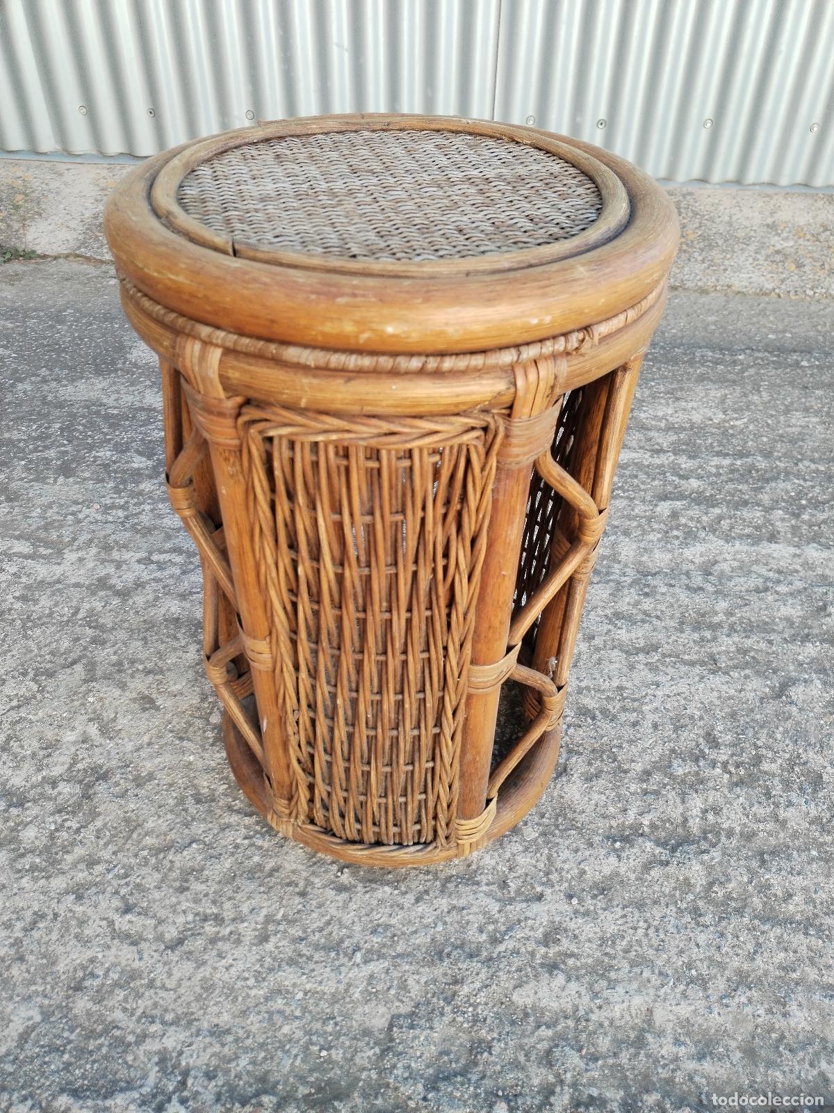 Antig&uuml;edades: mesa auxiliar de bamb&uacute; - Foto 2