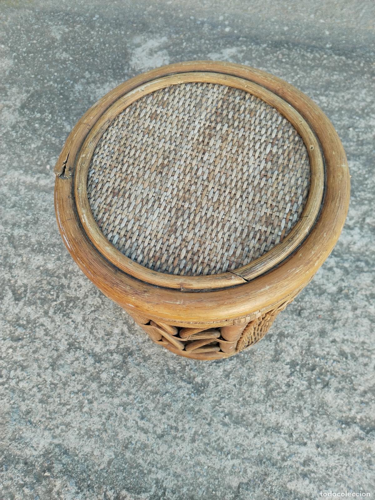 Antig&uuml;edades: mesa auxiliar de bamb&uacute; - Foto 4