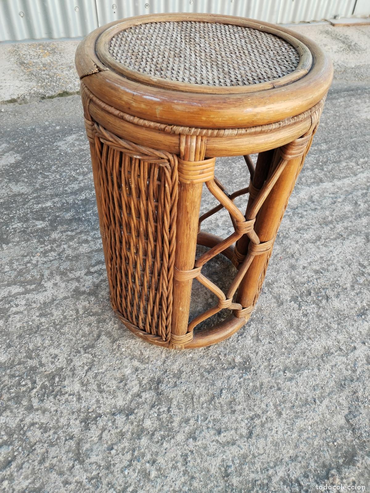 Antig&uuml;edades: mesa auxiliar de bamb&uacute; - Foto 8