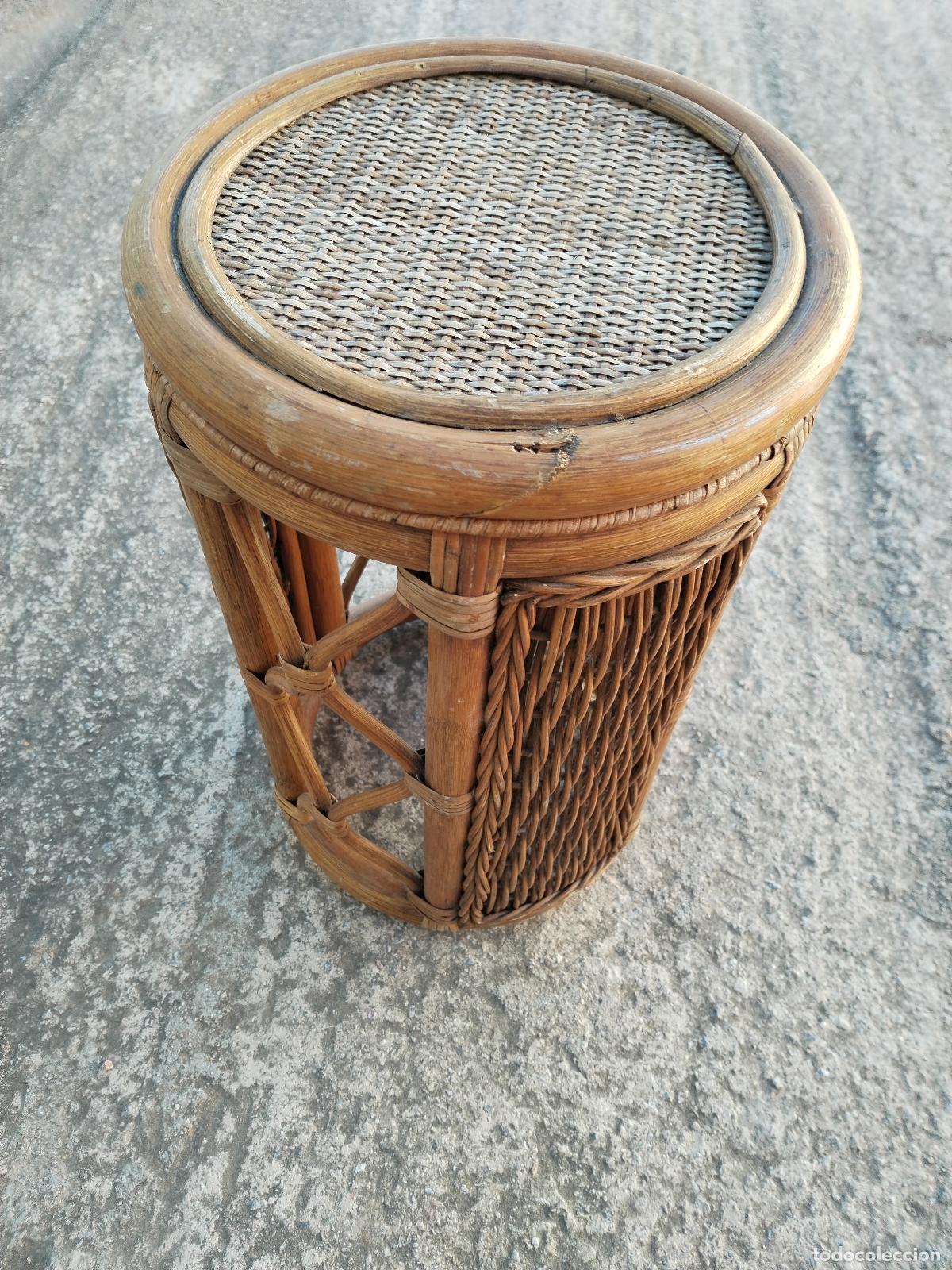 Antig&uuml;edades: mesa auxiliar de bamb&uacute; - Foto 9