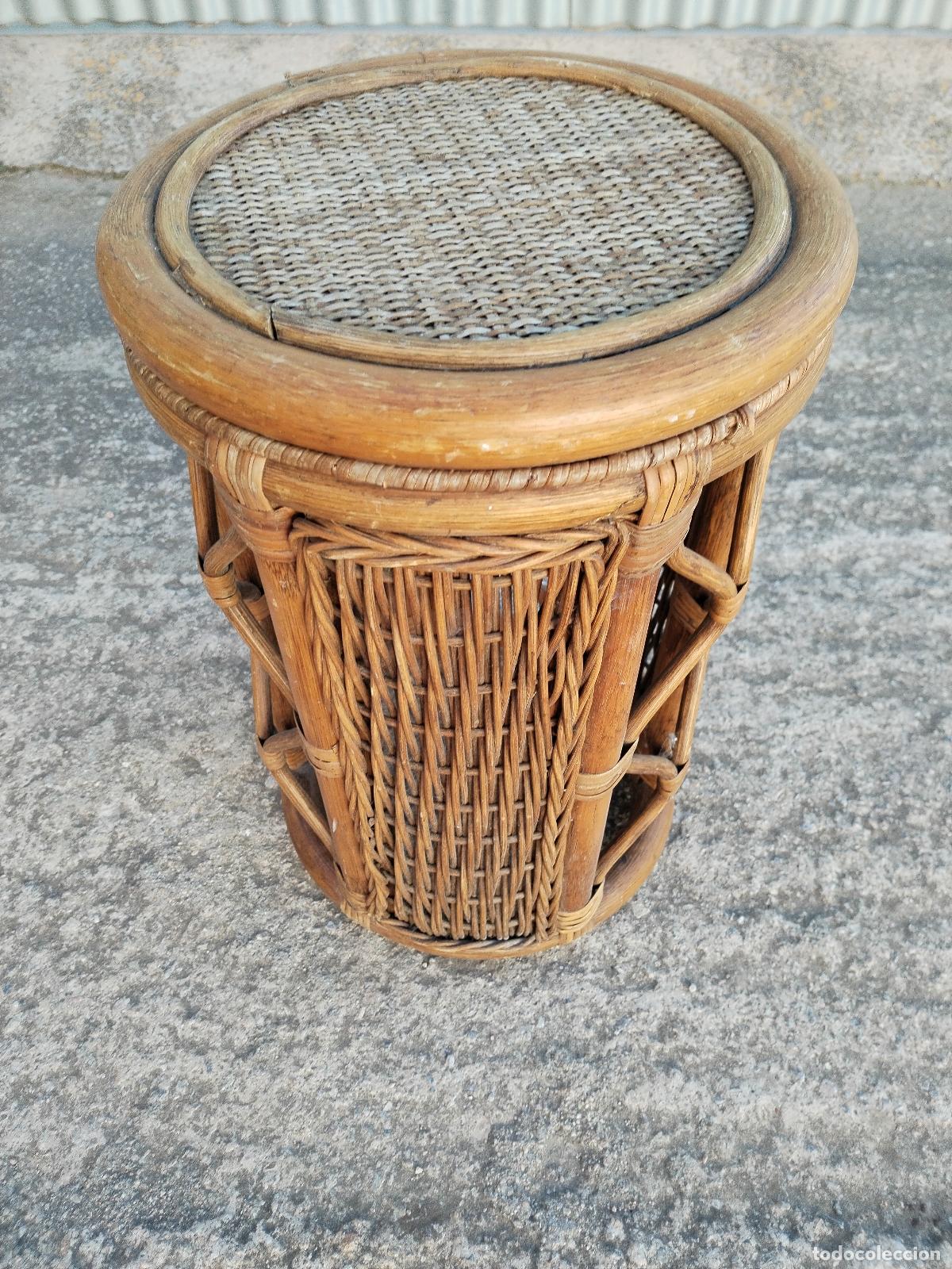 Antig&uuml;edades: mesa auxiliar de bamb&uacute; - Foto 10
