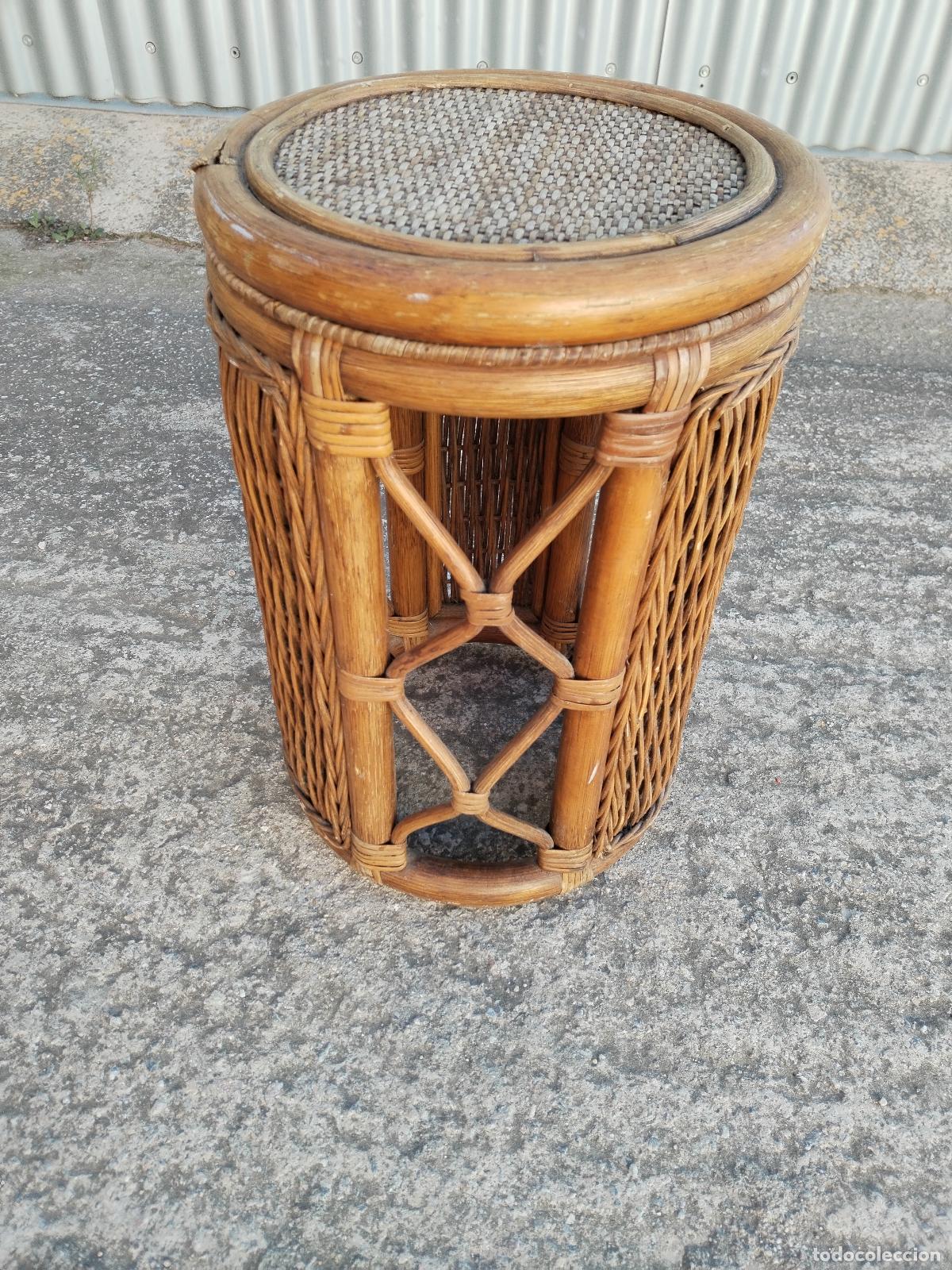 Antig&uuml;edades: mesa auxiliar de bamb&uacute; - Foto 11