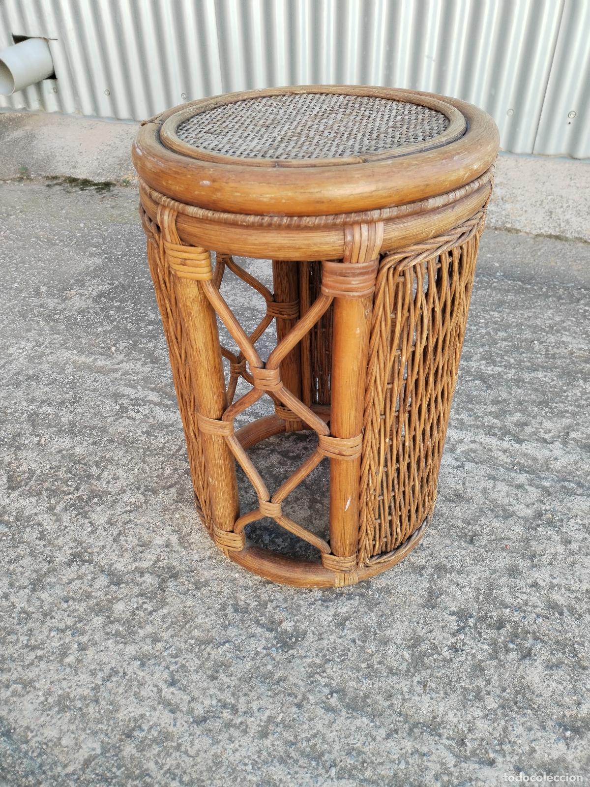 Antig&uuml;edades: mesa auxiliar de bamb&uacute; - Foto 1