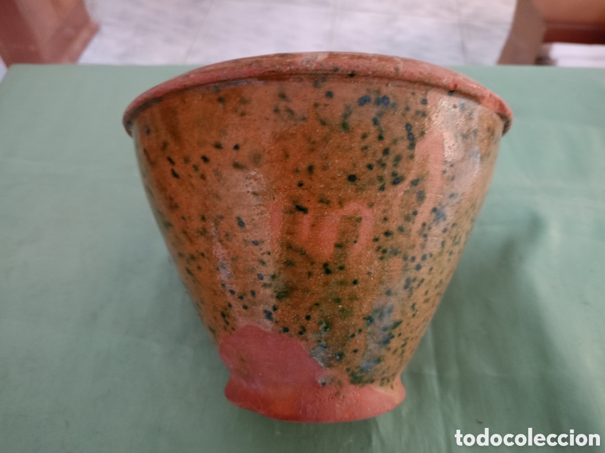Antig&uuml;edades: ANTIGUO MORTERO DE BARRO VIDRIADO - Foto 1