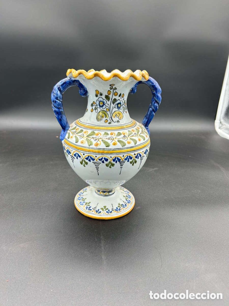 Antig&uuml;edades: Bonita Jarra de Talavera - Foto 3