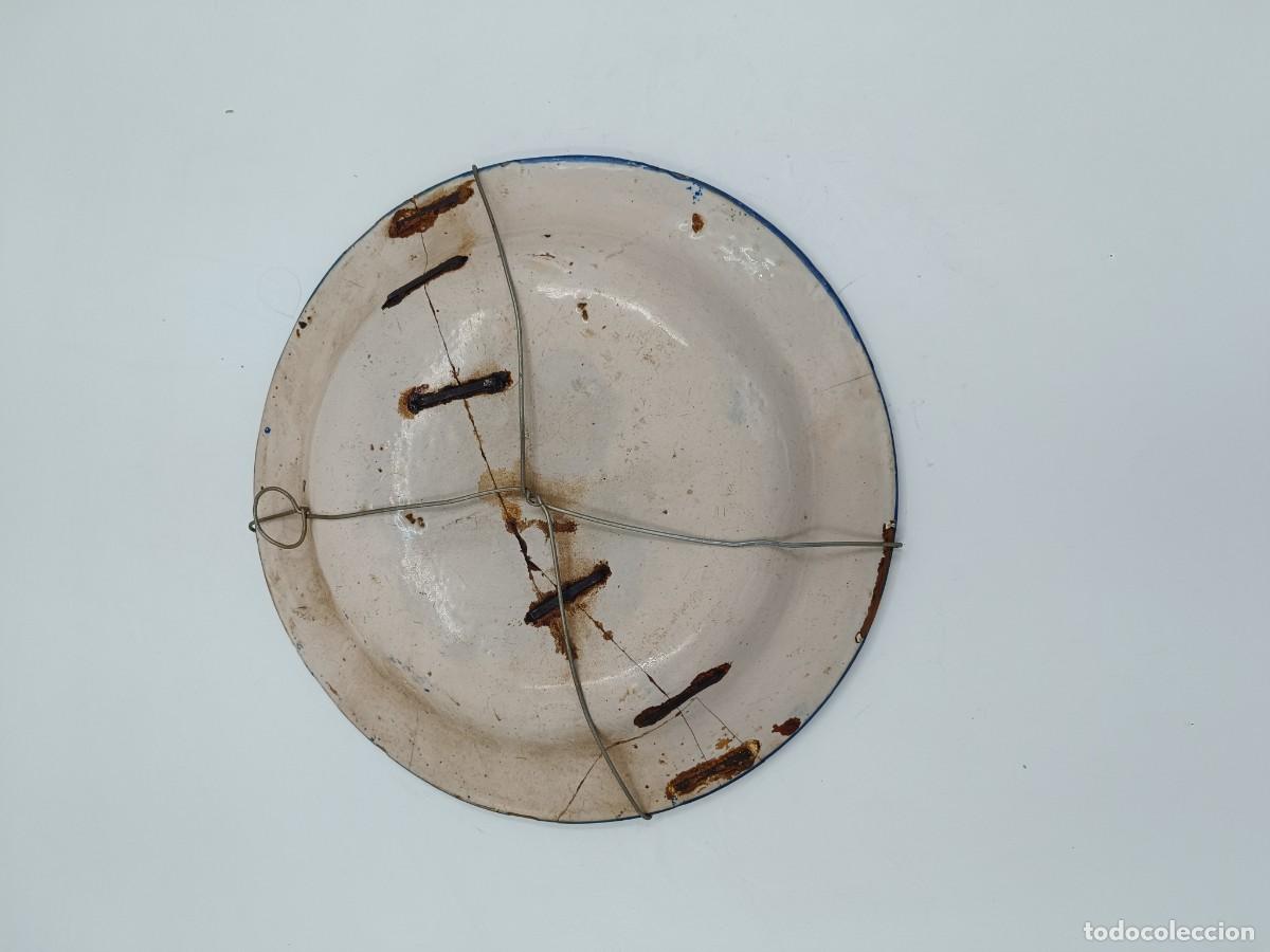 Antig&uuml;edades: PLATO DE CERAMICA DE MANISES - Foto 2