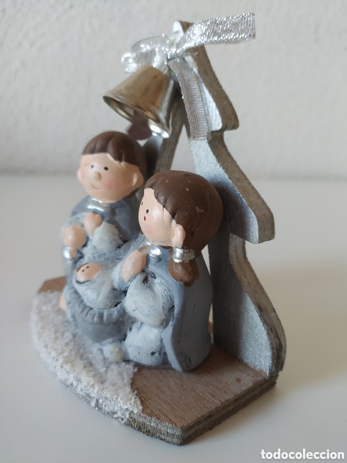 Antig&uuml;edades: Figura Nacimiento con Campana - Foto 2