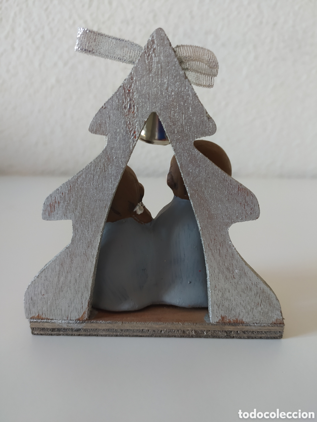 Antig&uuml;edades: Figura Nacimiento con Campana - Foto 3