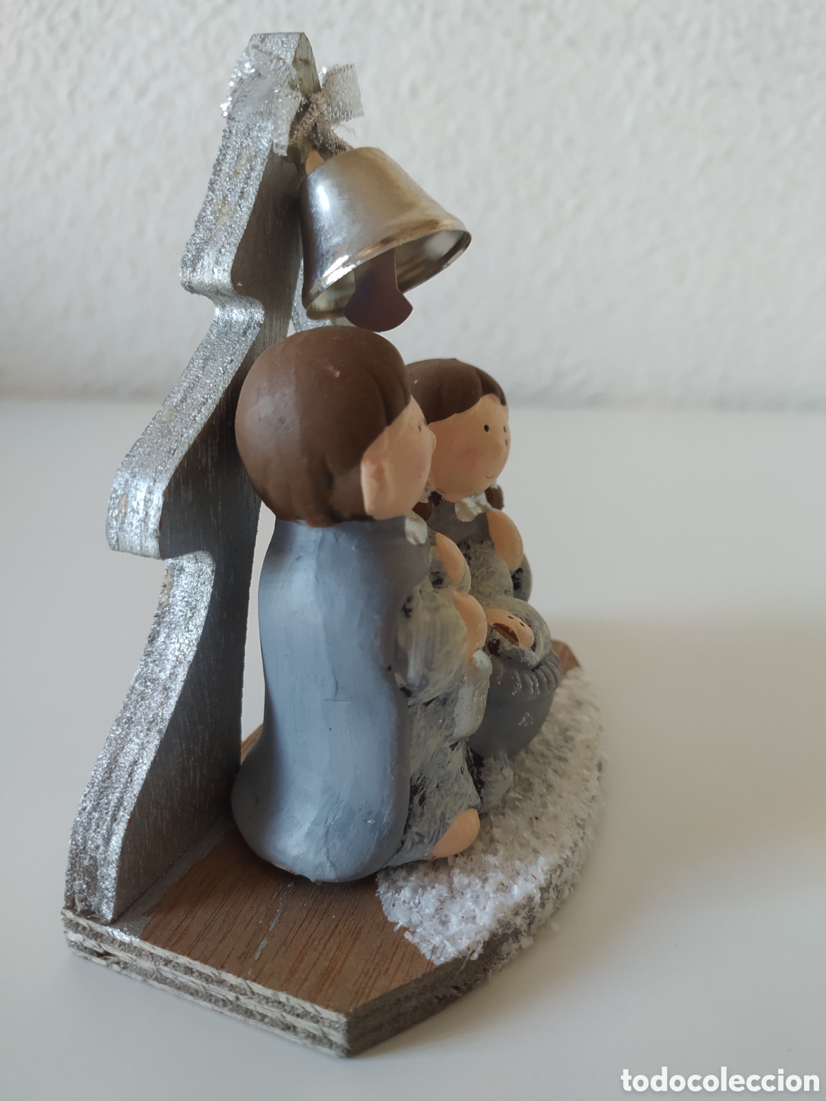 Antig&uuml;edades: Figura Nacimiento con Campana - Foto 4