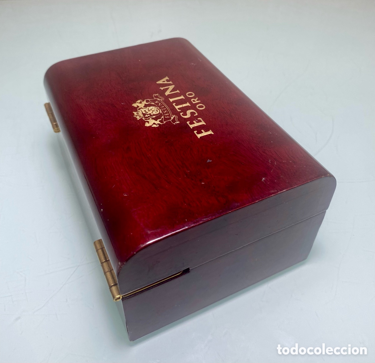 Antig&uuml;edades: Caja madera reloj Festina Oro - Foto 5