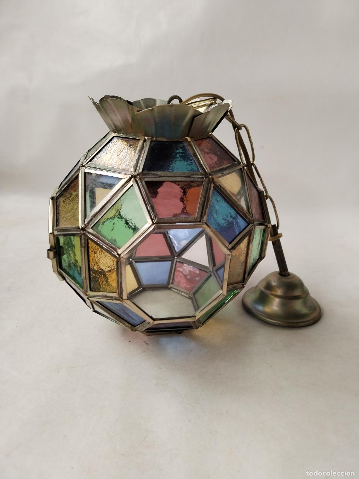 Antig&uuml;edades: lampara farol granadino - Foto 2