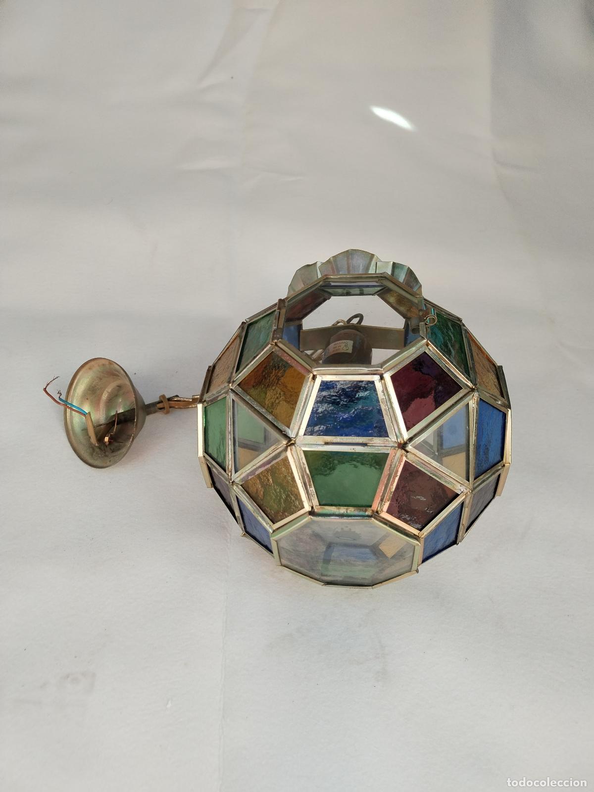 Antig&uuml;edades: lampara farol granadino - Foto 3