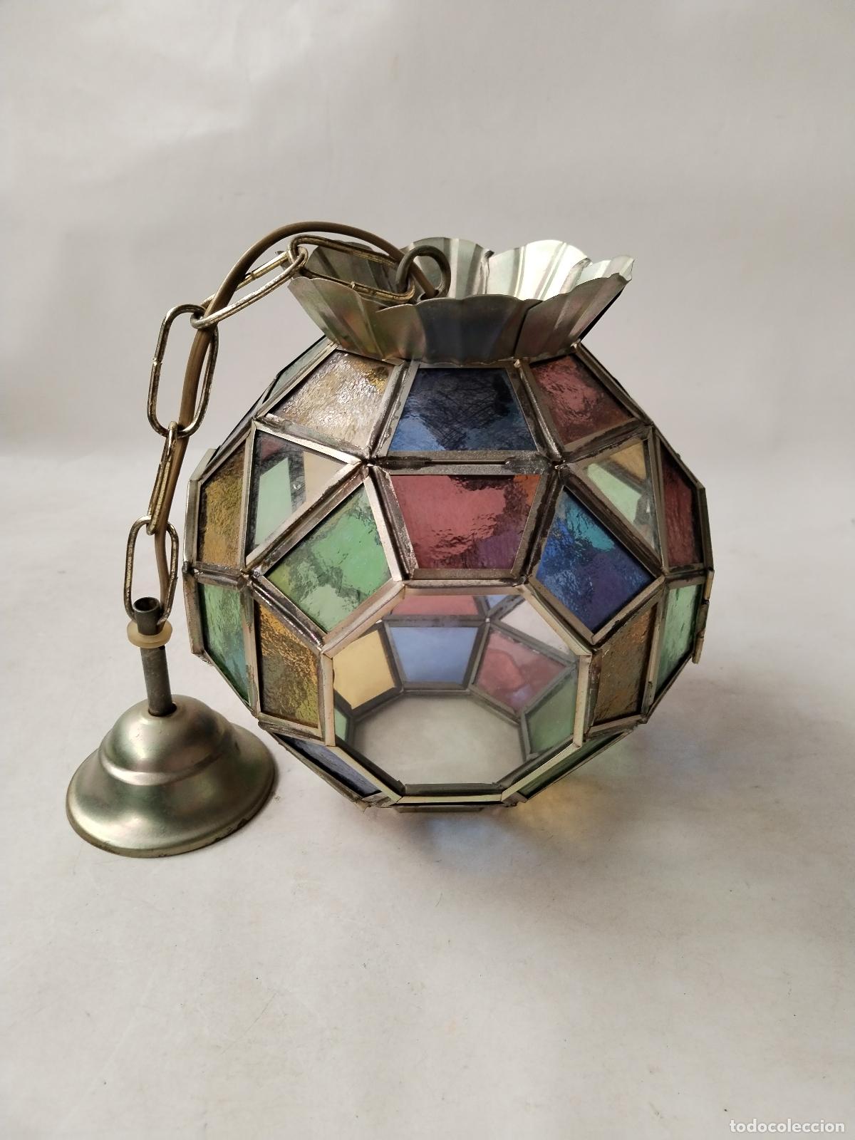 Antig&uuml;edades: lampara farol granadino - Foto 5