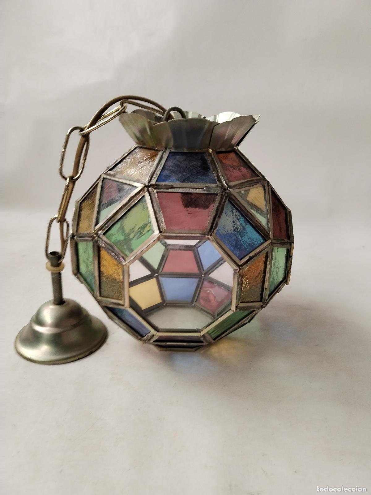 Antig&uuml;edades: lampara farol granadino - Foto 1