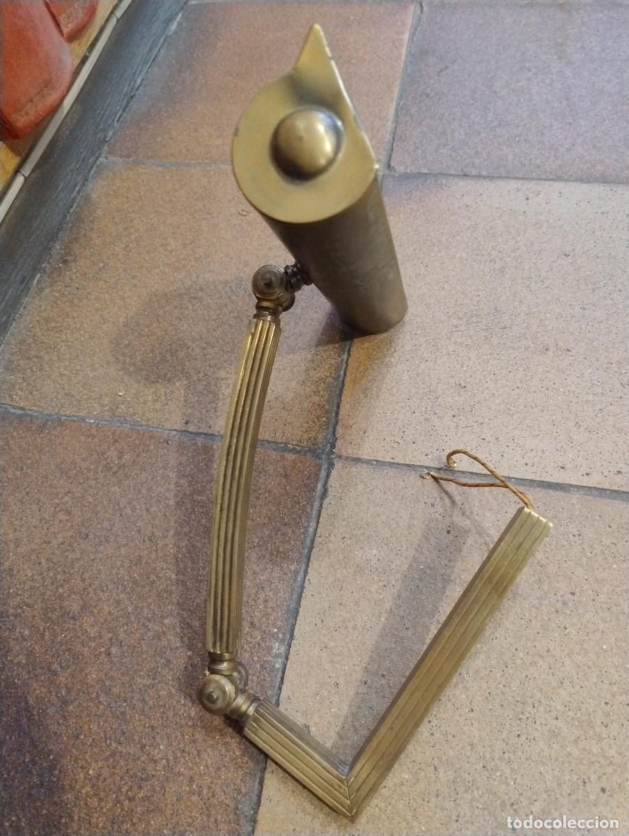 Antig&uuml;edades: L&aacute;mpara aplique antiguo de pared - Foto 3