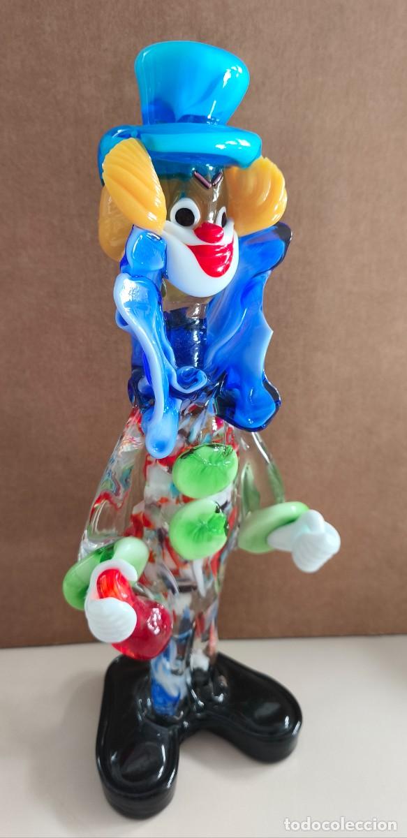 Antig&uuml;edades: FIGURA PAYASO CRISTAL DE MURANO - Foto 5