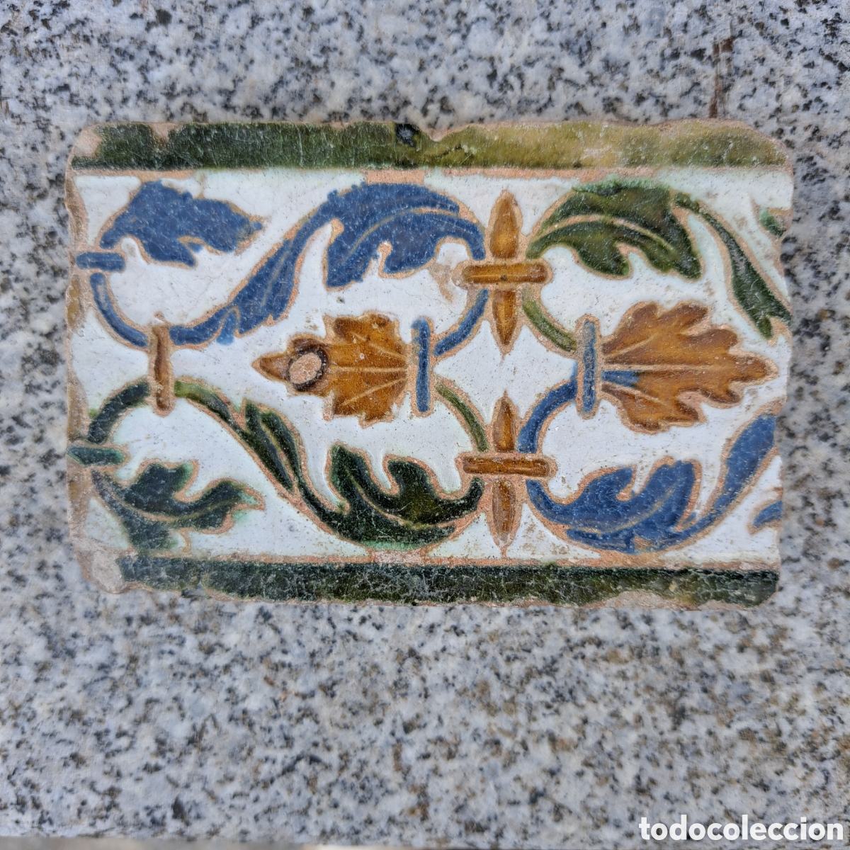 Antig&uuml;edades: Azulejo Siglo XVI. Toledo. - Foto 1