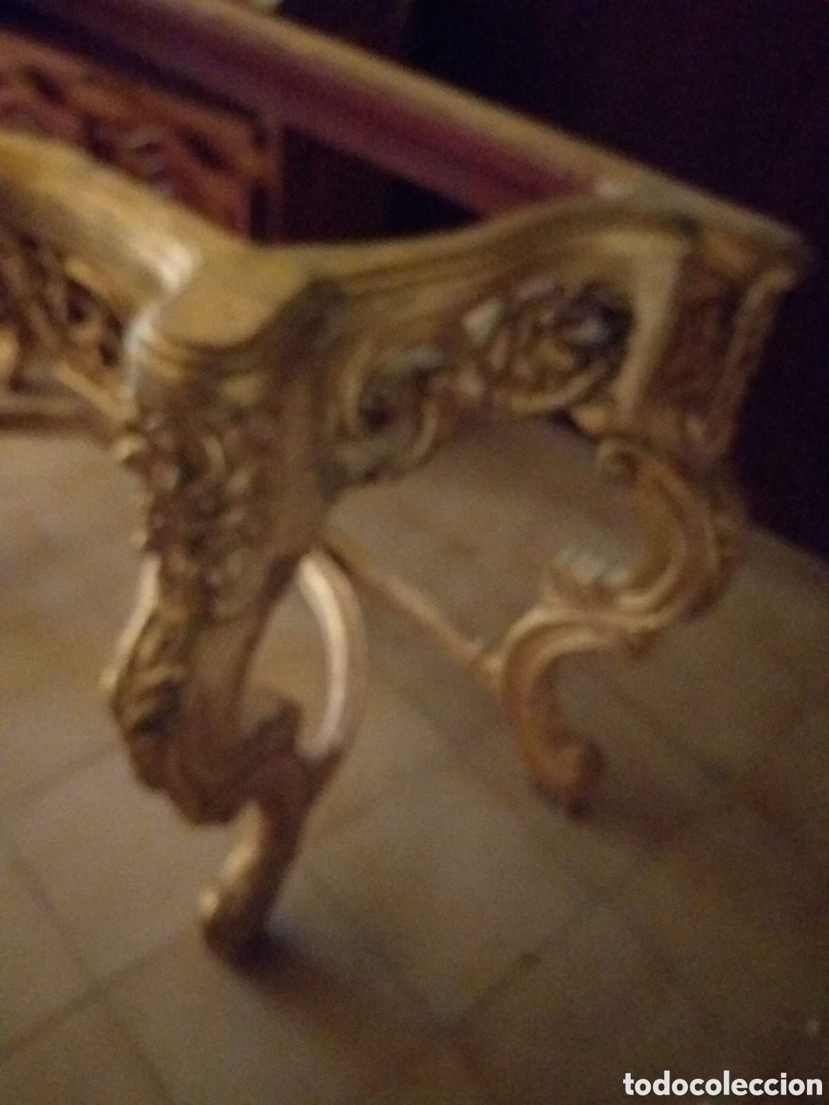 Antig&uuml;edades: Consola y espejo pan de oro - Foto 3
