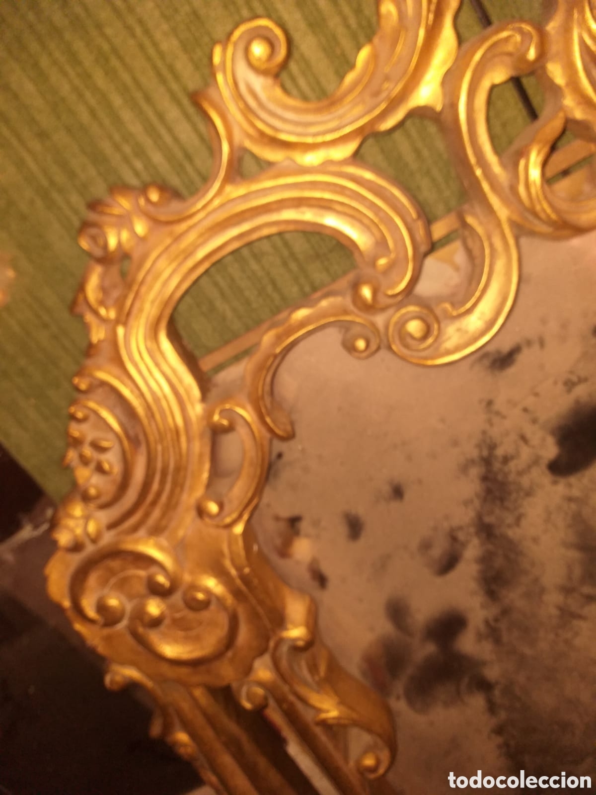 Antig&uuml;edades: Consola y espejo pan de oro - Foto 5