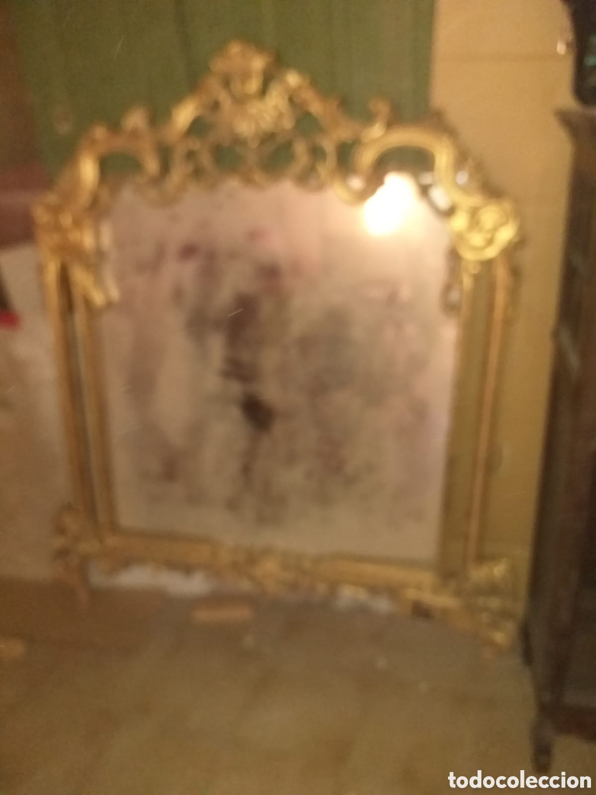 Antig&uuml;edades: Consola y espejo pan de oro - Foto 7