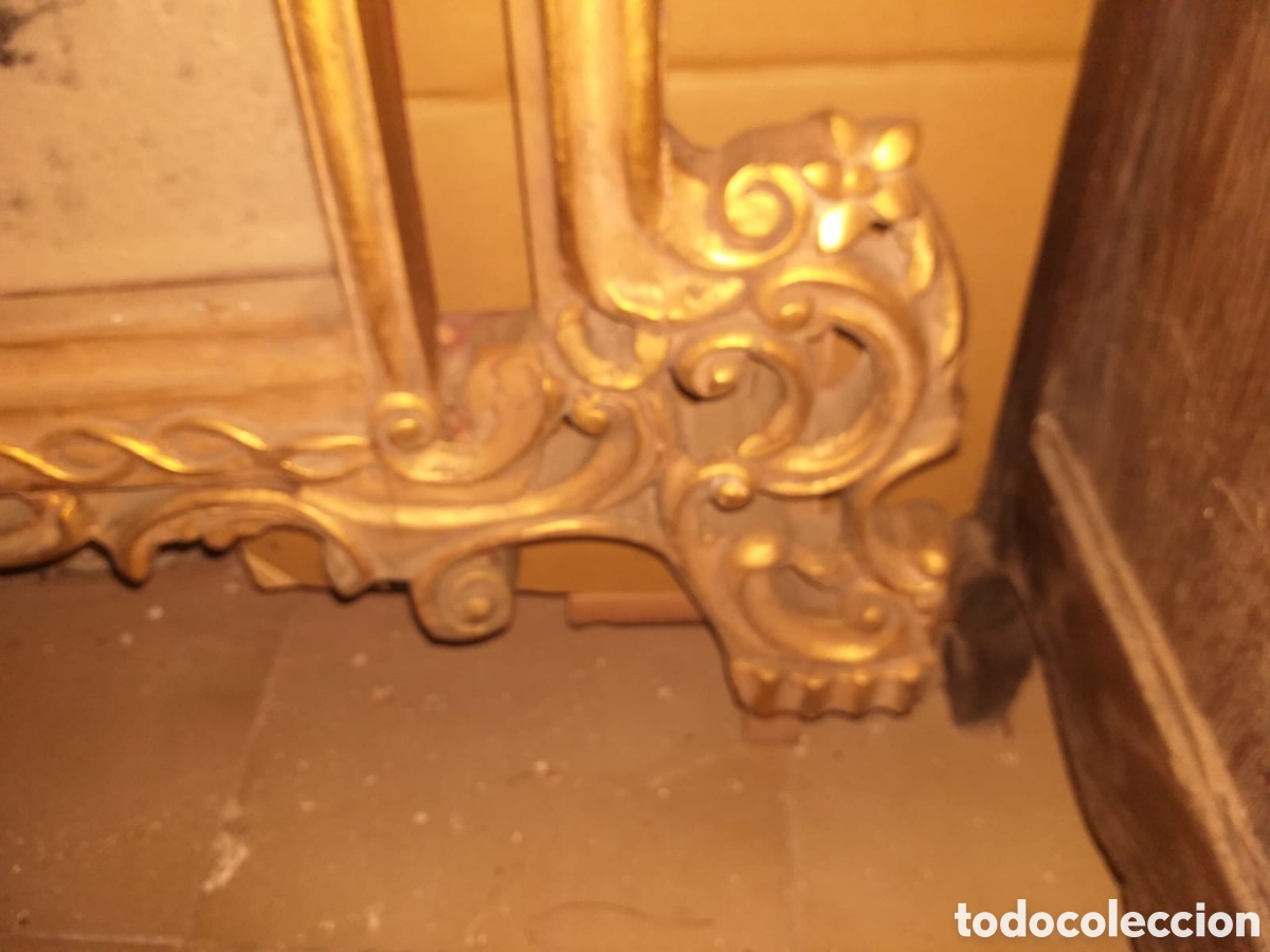 Antig&uuml;edades: Consola y espejo pan de oro - Foto 8