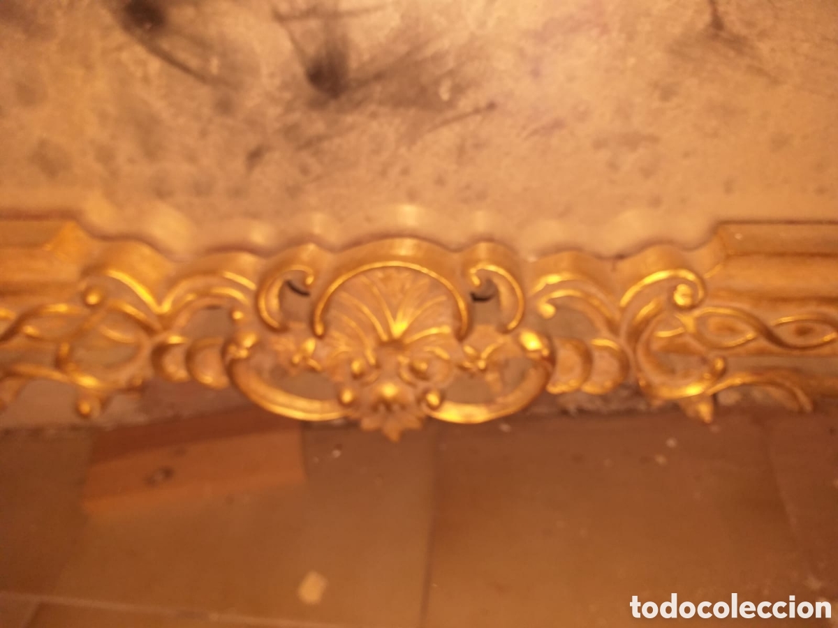 Antig&uuml;edades: Consola y espejo pan de oro - Foto 11