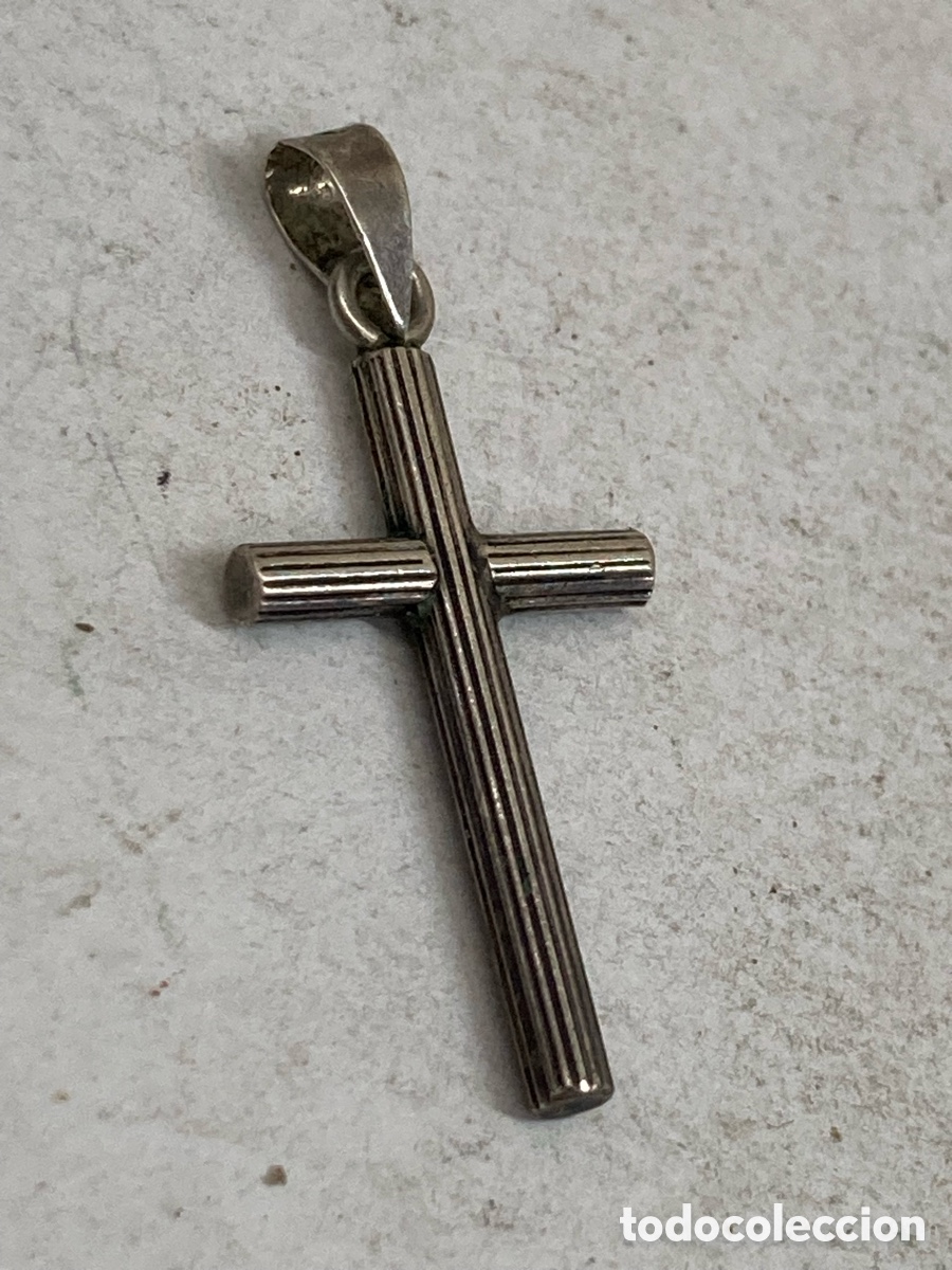Antig&uuml;edades: Cruz de plata religiosa C469 - Foto 1