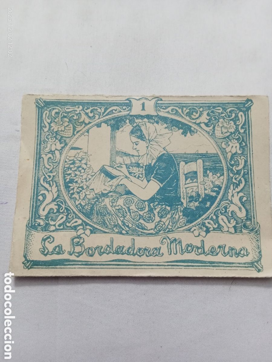Antig&uuml;edades: Cuadernillo bordado, la bordadora moderna n&deg;1 - Foto 1