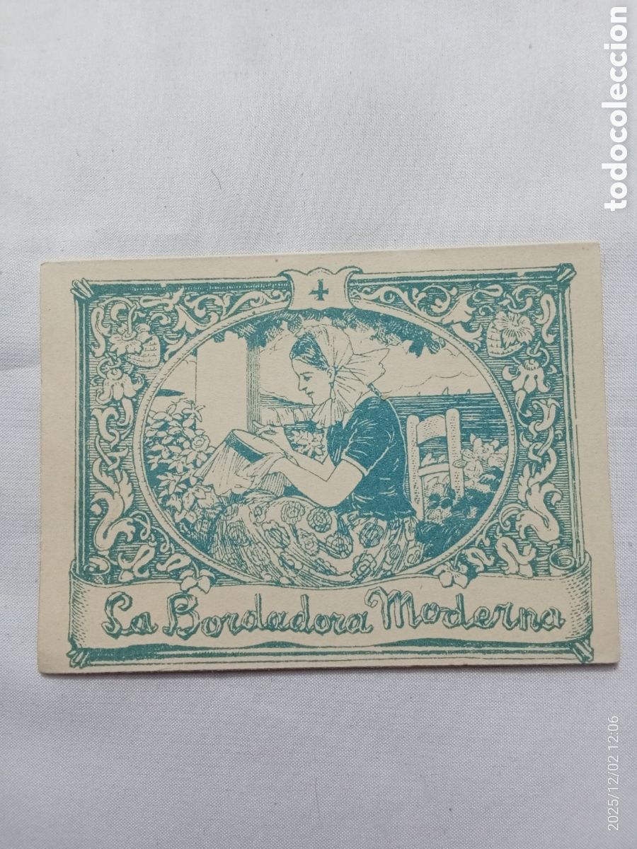 Antig&uuml;edades: Cuadernillo bordado, la bordadora moderna n&deg;4 - Foto 1
