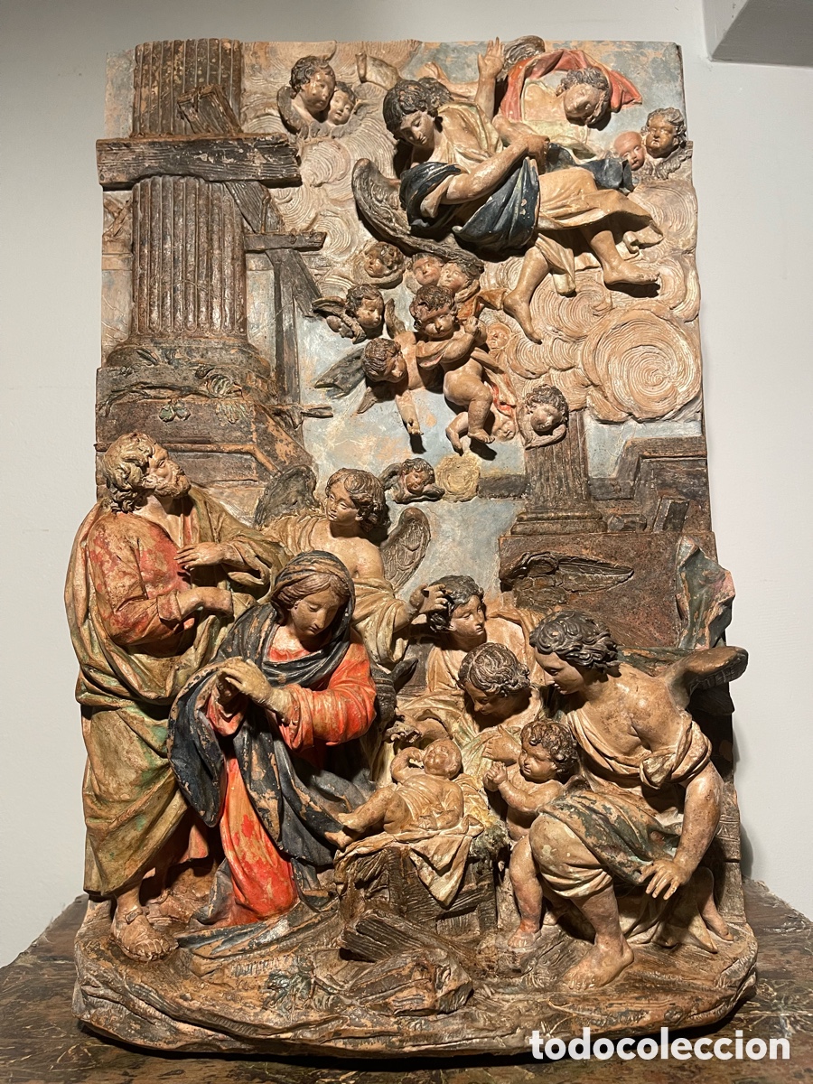 Antig&uuml;edades: Bel&eacute;n, siglo XVIII, Corte Celestial, terracota