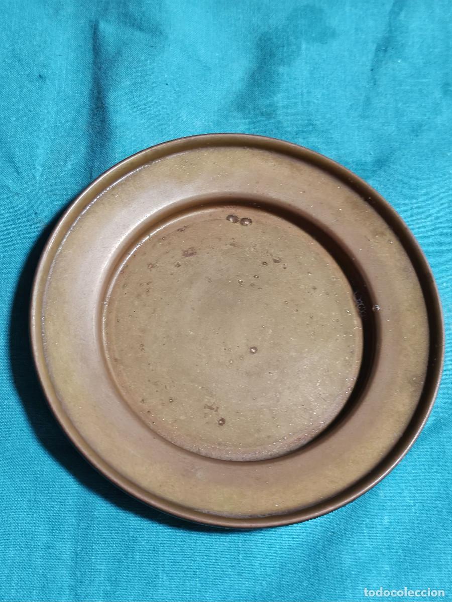 Antig&uuml;edades: plato peque&ntilde;o de cobre - Foto 1