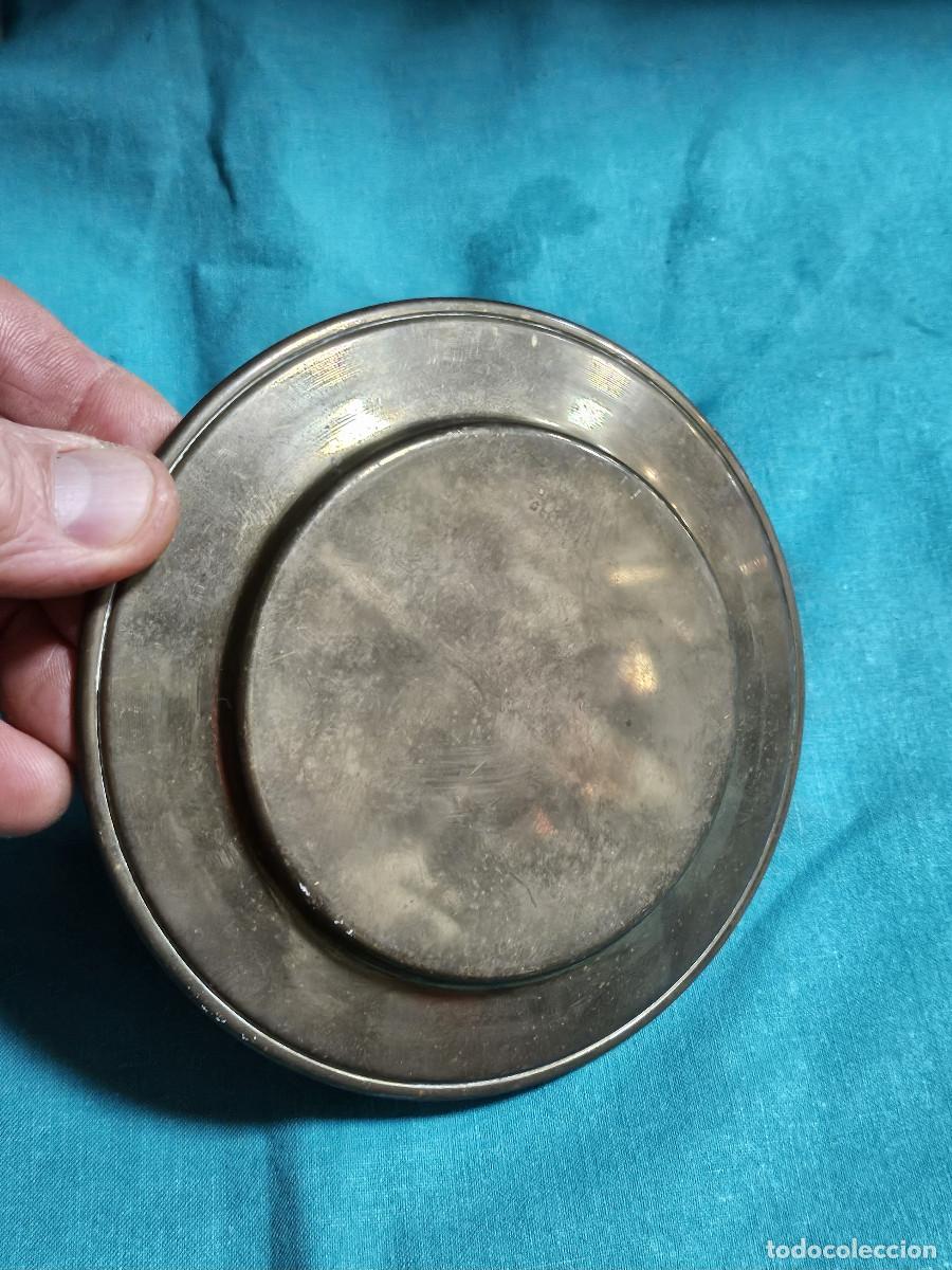 Antig&uuml;edades: plato peque&ntilde;o de cobre - Foto 2