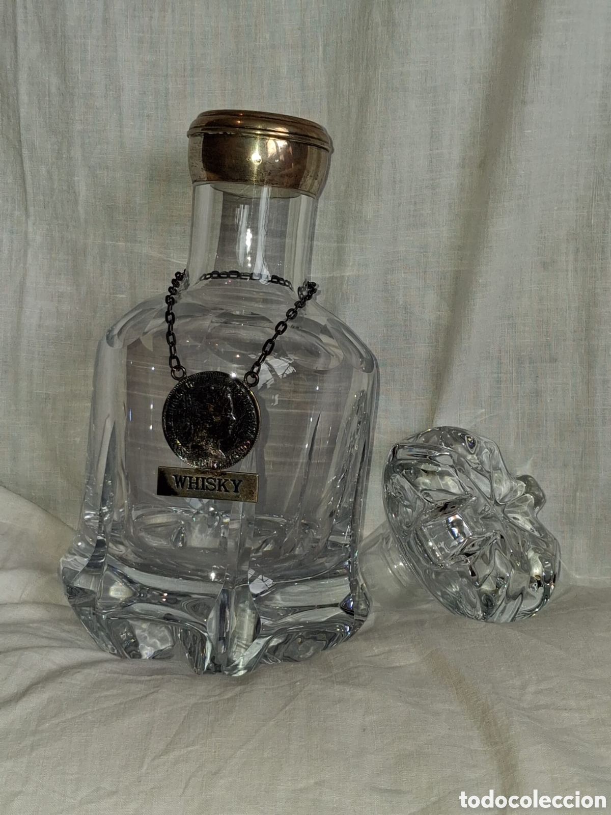 Antig&uuml;edades: Botella de Whisky con medalla de plata - Foto 6